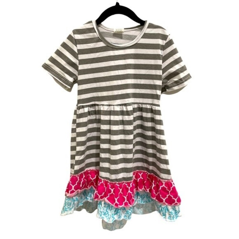 Little Girls Dress with Matching Shorts/Bloomers SZ 4T EUC